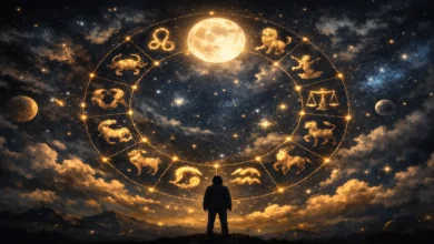 26 Ocak - 1 Şubat haftalık burç yorumları için astrolojik gece gökyüzü, 12 burç sembolü ve dolunay