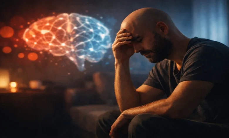 Sürekli cinsellik düşünmek normal mi? Cinsel düşünceler ve zihinsel dengeyi anlatan psikoloji temalı görsel