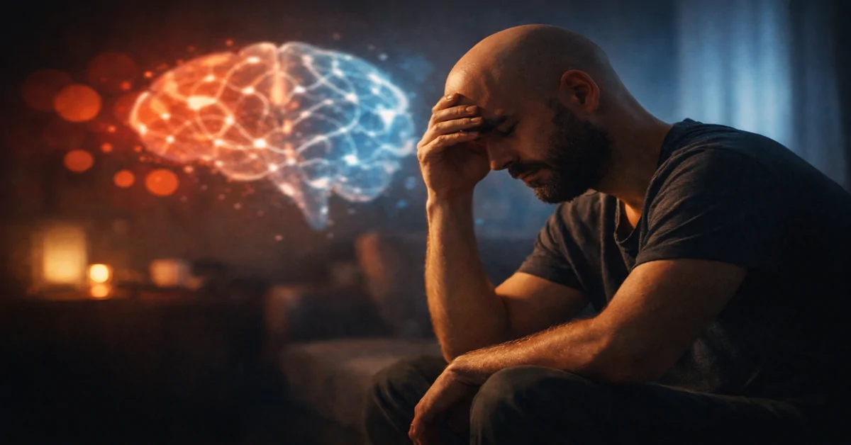 Sürekli cinsellik düşünmek normal mi? Cinsel düşünceler ve zihinsel dengeyi anlatan psikoloji temalı görsel