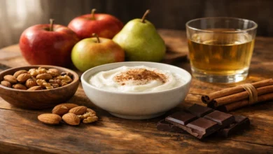 Tatlı isteğini azaltan besinler: yoğurt, tarçın, elma, armut, kuruyemiş, bitter çikolata ve elma sirkesi