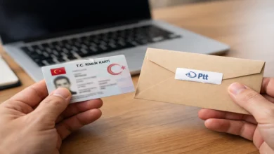 PTT’den e-Devlet şifresi almak için kimlik kartı ve kapalı zarf tutan kişi