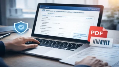 SGK hizmet dökümü alma işleminin e-Devlet üzerinden bilgisayarda yapılmasını gösteren görsel