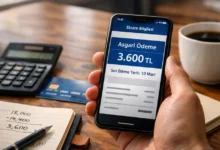 Kredi kartı ekstresinde asgari ödeme tutarını gösteren mobil bankacılık ekranı