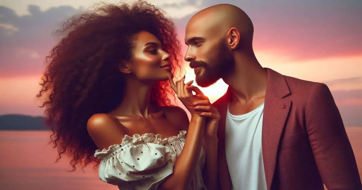 Çiftin romantik bir anda birbirine gülümsediği, eşinizin sizi her gün arzulamasını sağlayacak ipuçlarını temsil eden görsel