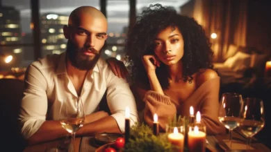 Erkek porno yıldızıyla romantik akşam yemeği